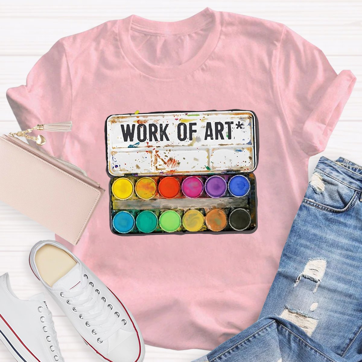 Work Of Art Teacher Shirt