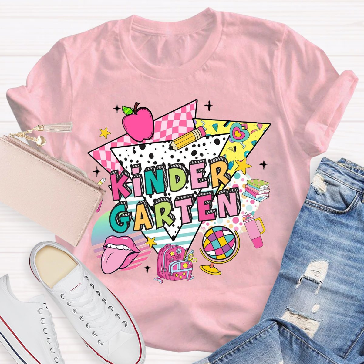 Personalized Grade Kindergarten First Day Of School T-Shirt