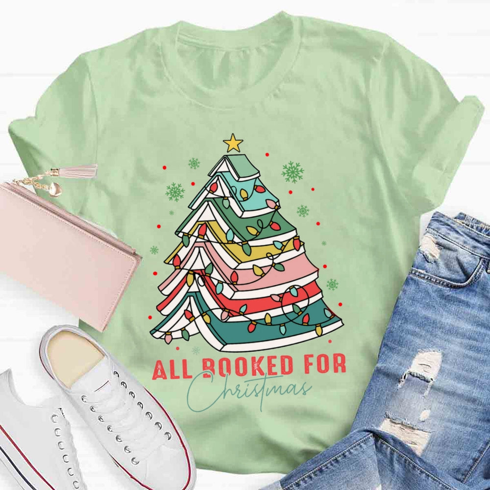 All Booked For Christmas T-shirt