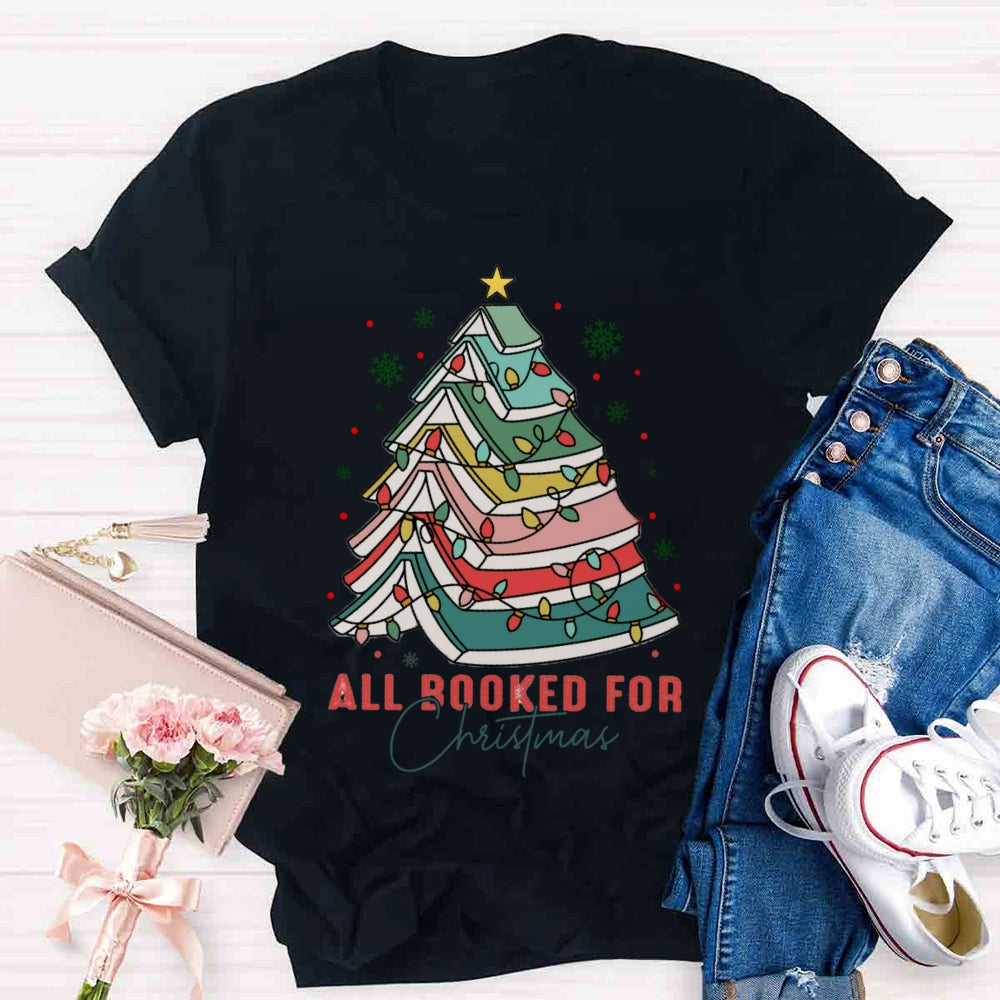 All Booked For Christmas T-shirt