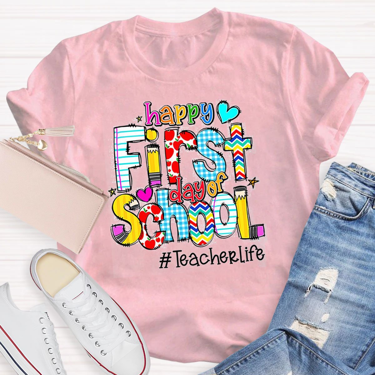 Personalized Grade Happy To School T-Shirt