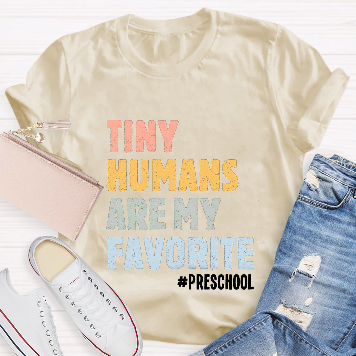 Personalized Grade Tiny Humans Are My Favorite T-Shirt