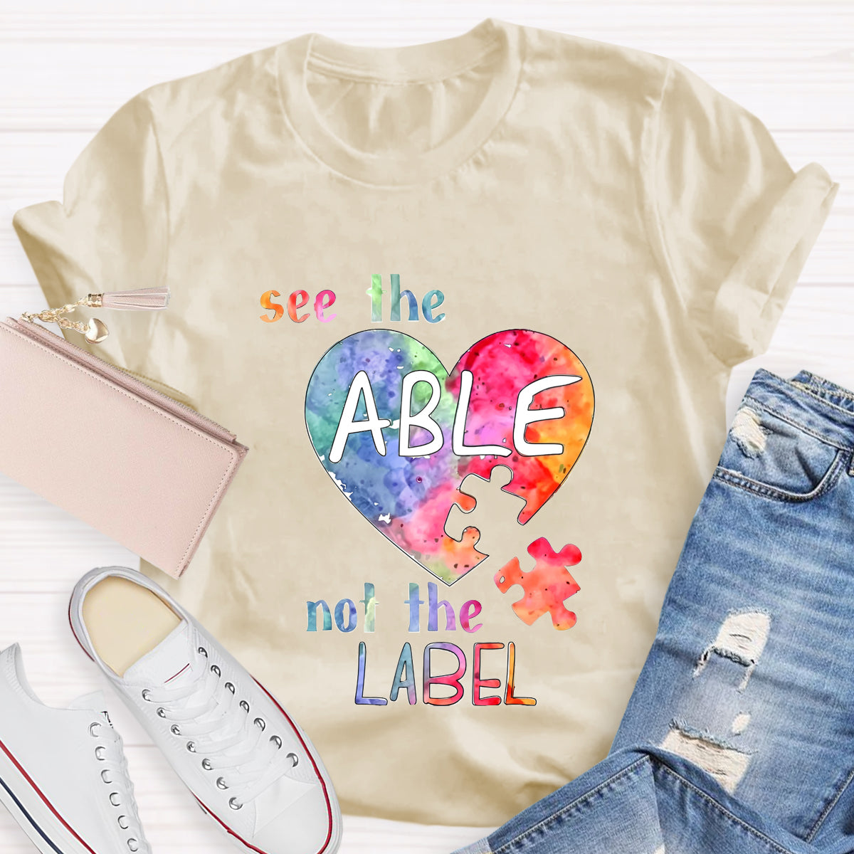 See The Able Not the Label Heart T-Shirt