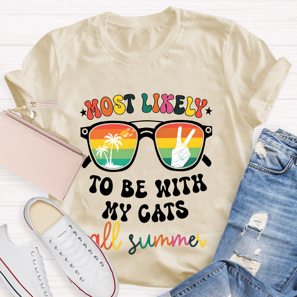 Personalized Text Most Likely To Do Something All Summer T-Shirt