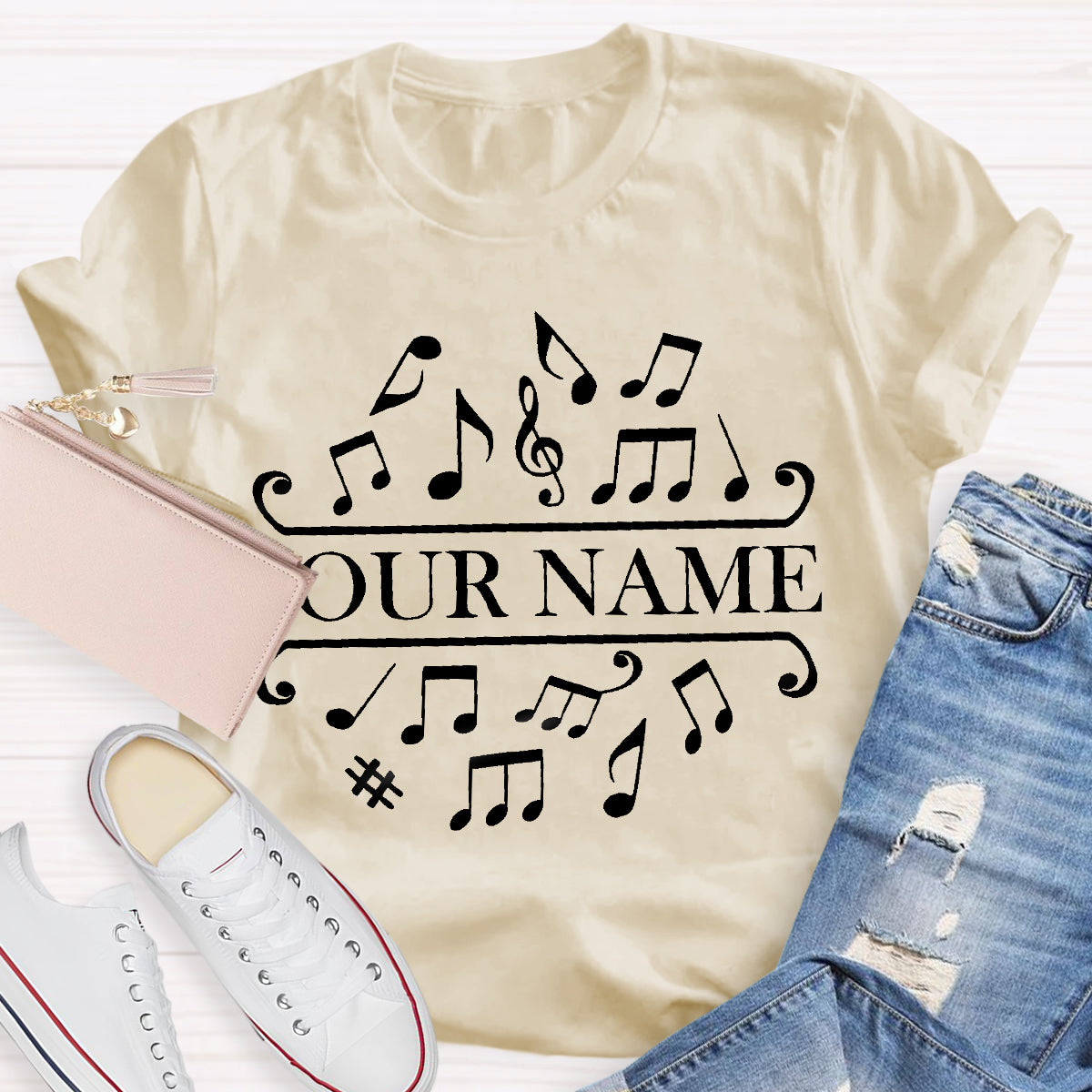 Personalized Name La La La Music Teacher T-Shirt