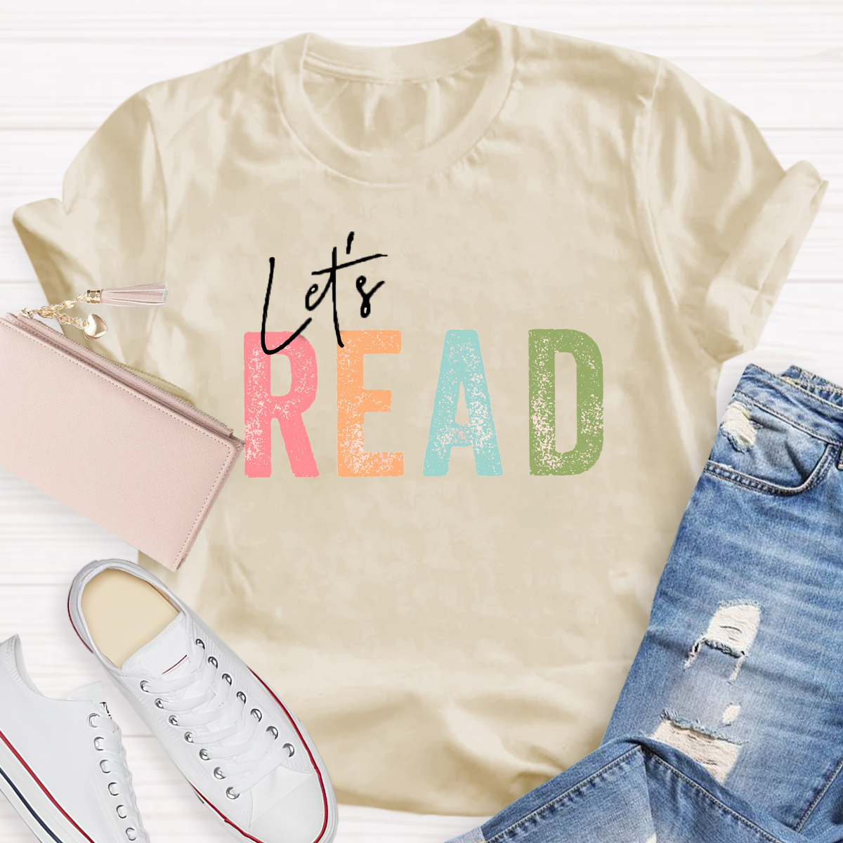 let's Read Teacher T-Shirt