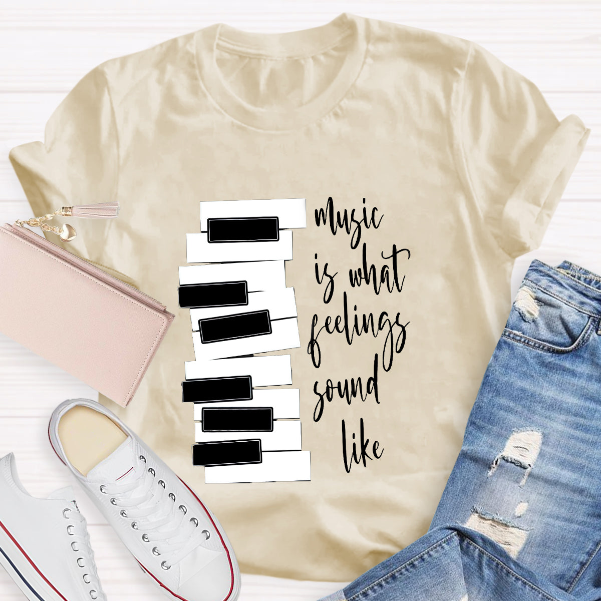 Music Is What Feelings Sound Like T-Shirt