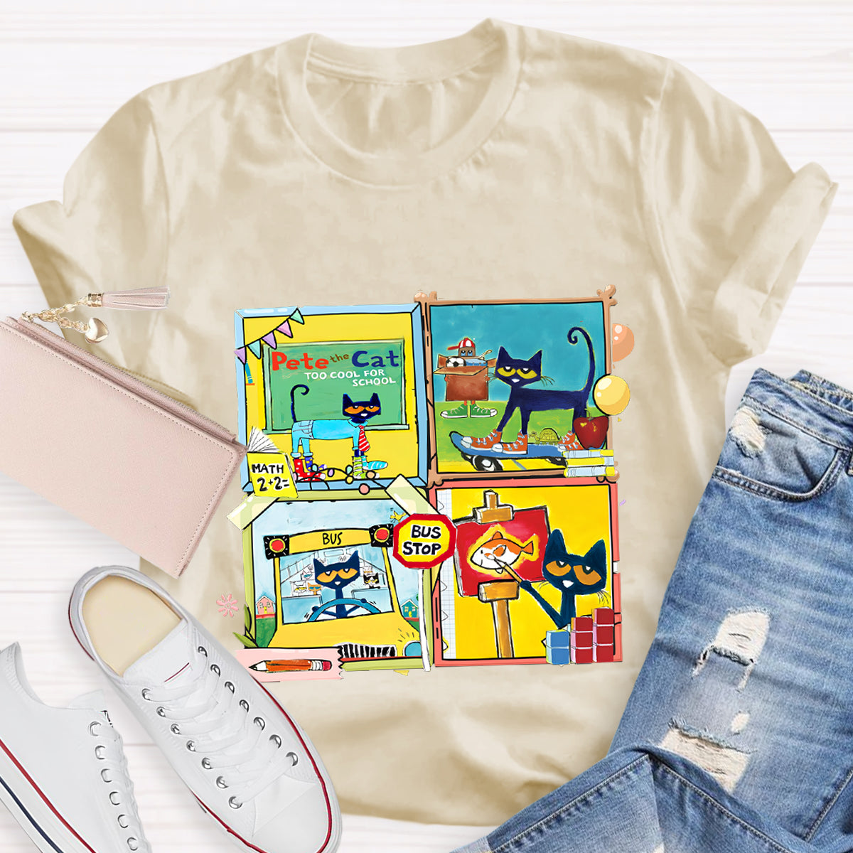 Pete The Cat School  Making Friends And Memories T-Shirt