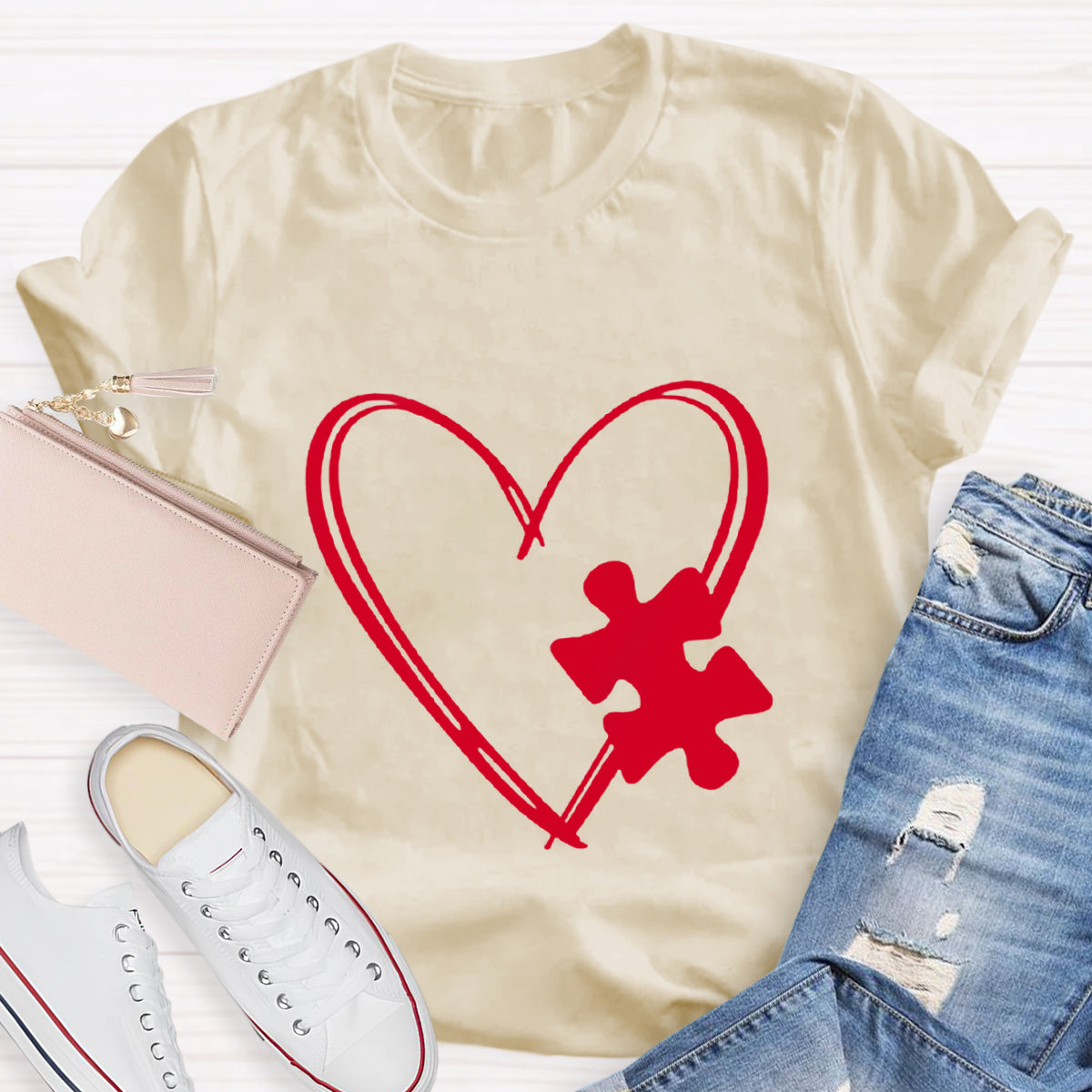 Puzzle Heart T-Shirt