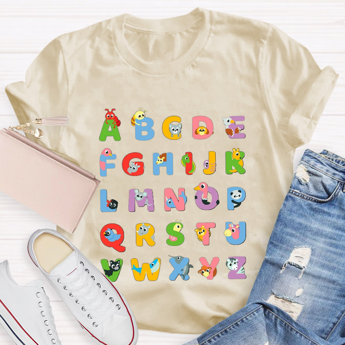 Animal Alphabet Lover Learning T-Shirt