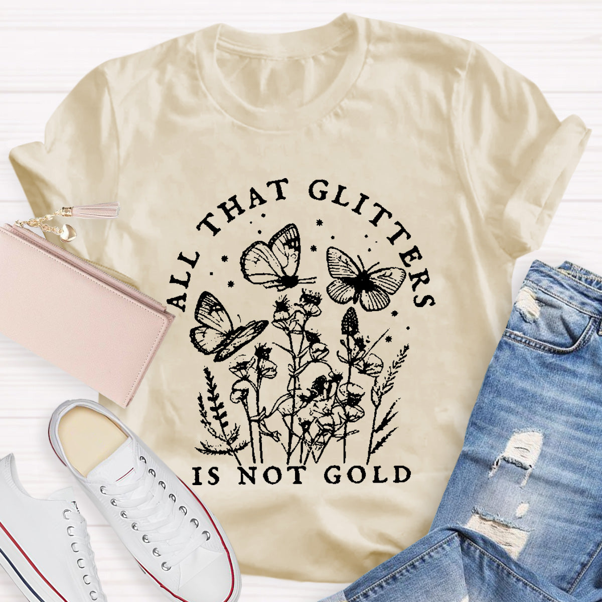 All That Glitter Is Not Gold Teacher T-Shirt