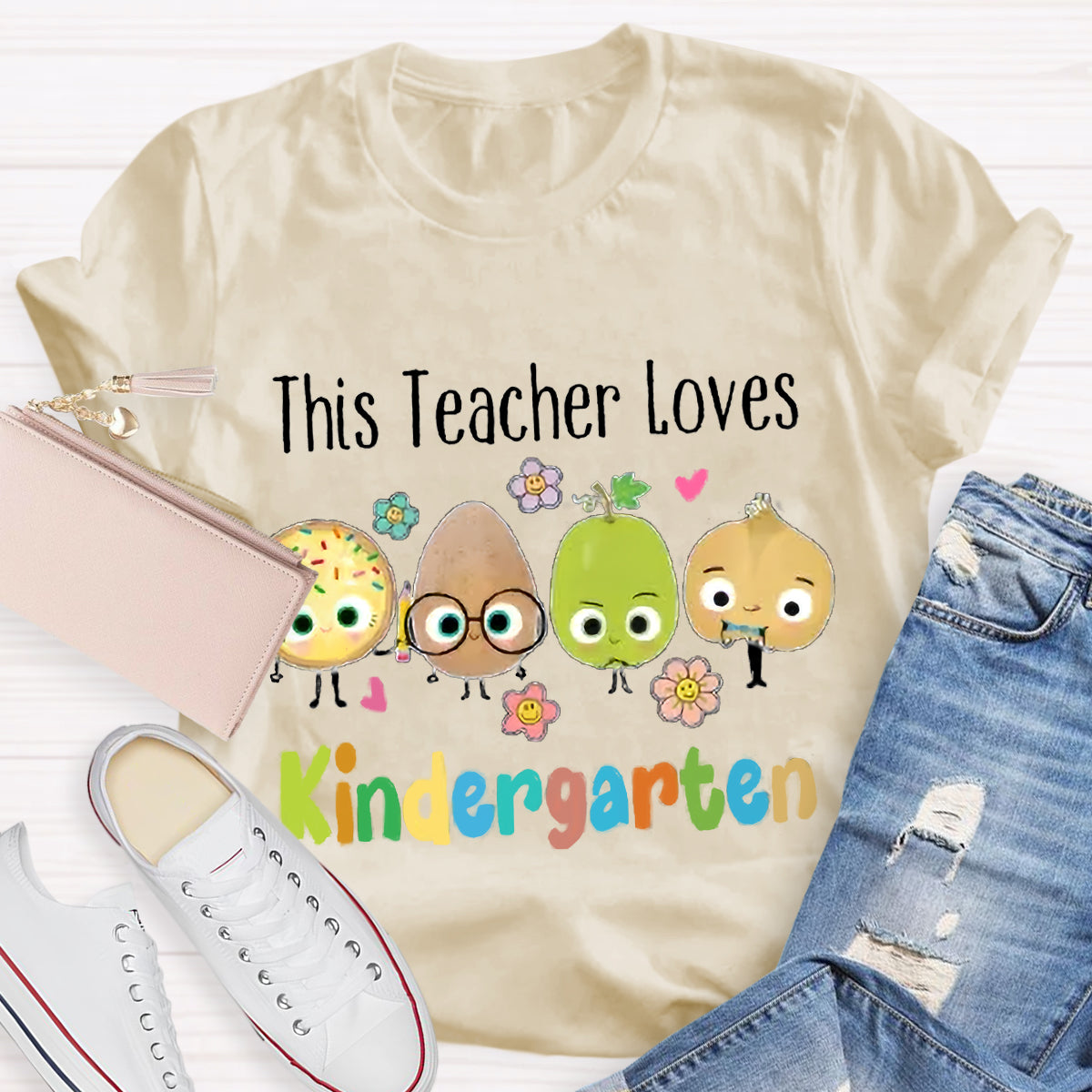 Personalized Grade This Teacher Loves T-Shirt