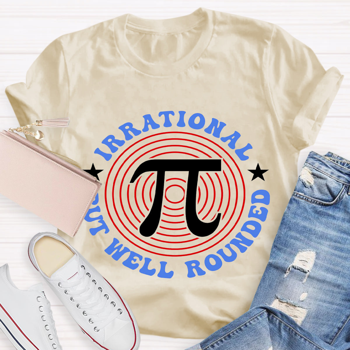 Irrational But Well Rounded Math Day T-Shirt