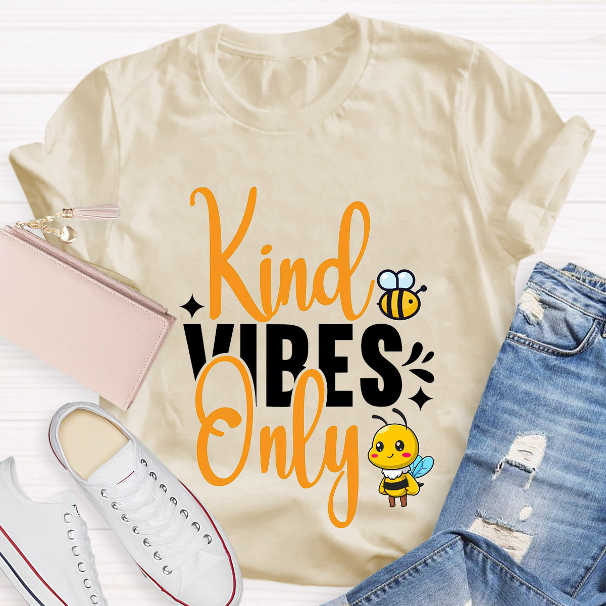 Kind Vibes Only Teacher T-Shirt