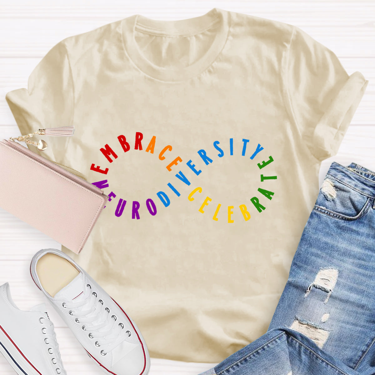 Embrace Celebrate Neurodiversity  T-Shirt