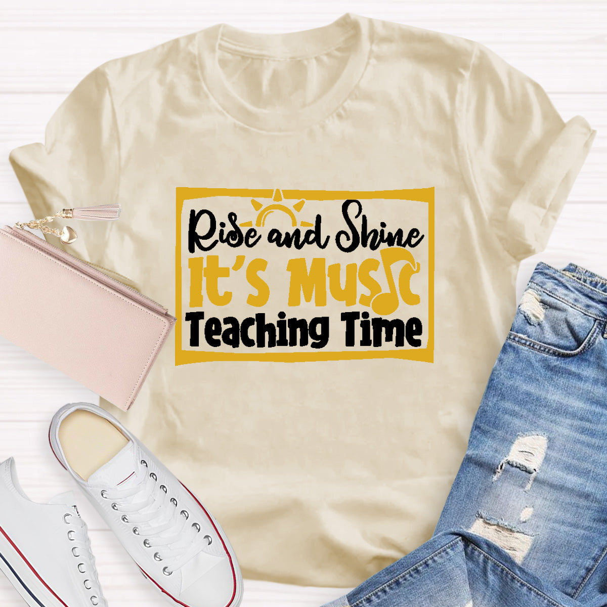 Rise And Shine It's Music Teaching Time T-Shirt
