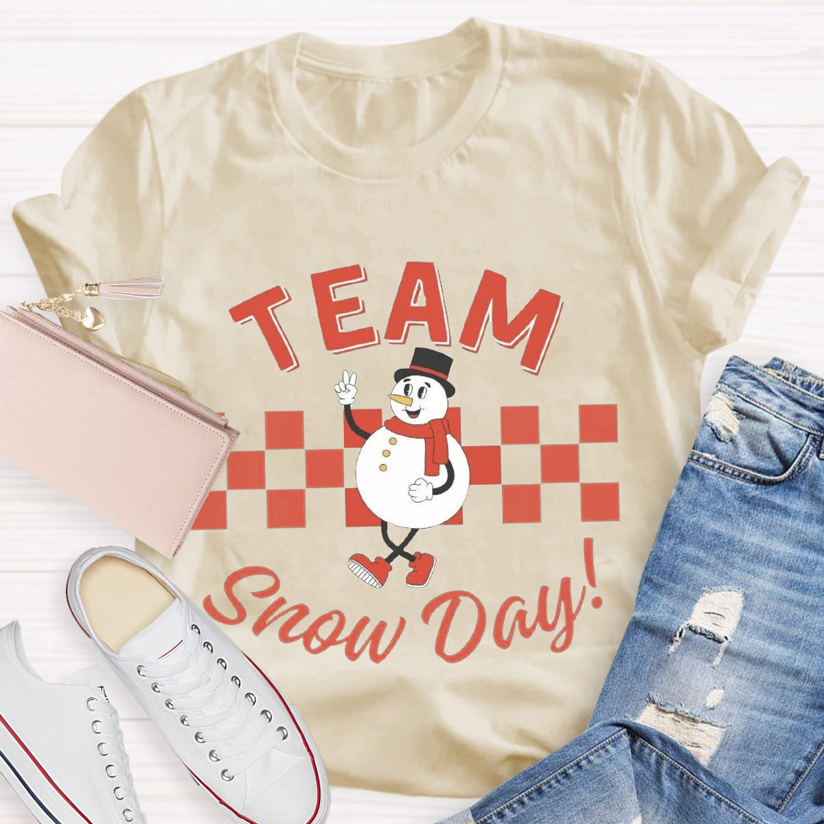 Team Of Snow Day Teacher T-Shirt