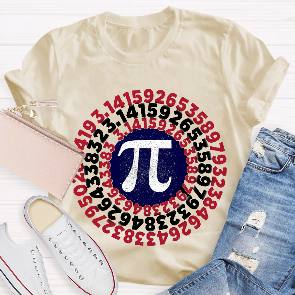 Pi Day Captain Shield T-Shirt