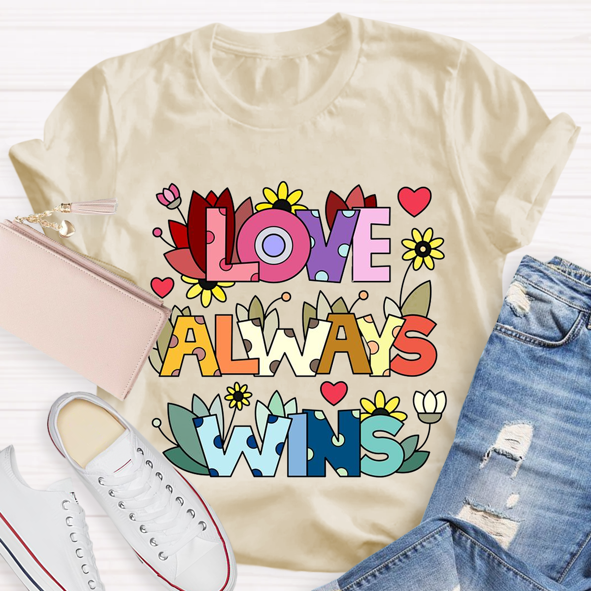 Love Always Wins Floral T-Shirt