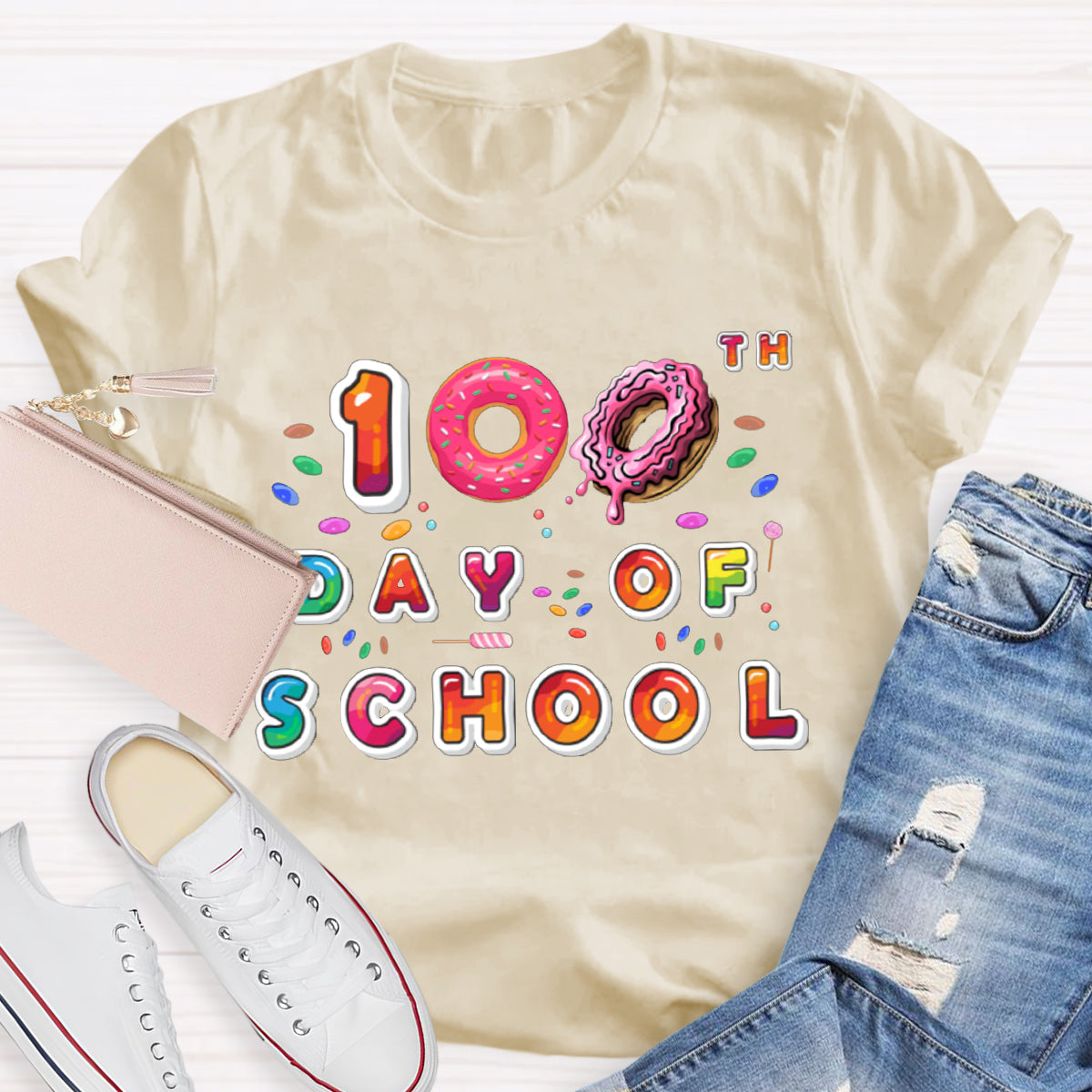 100th Day Of School Donut T-Shirt