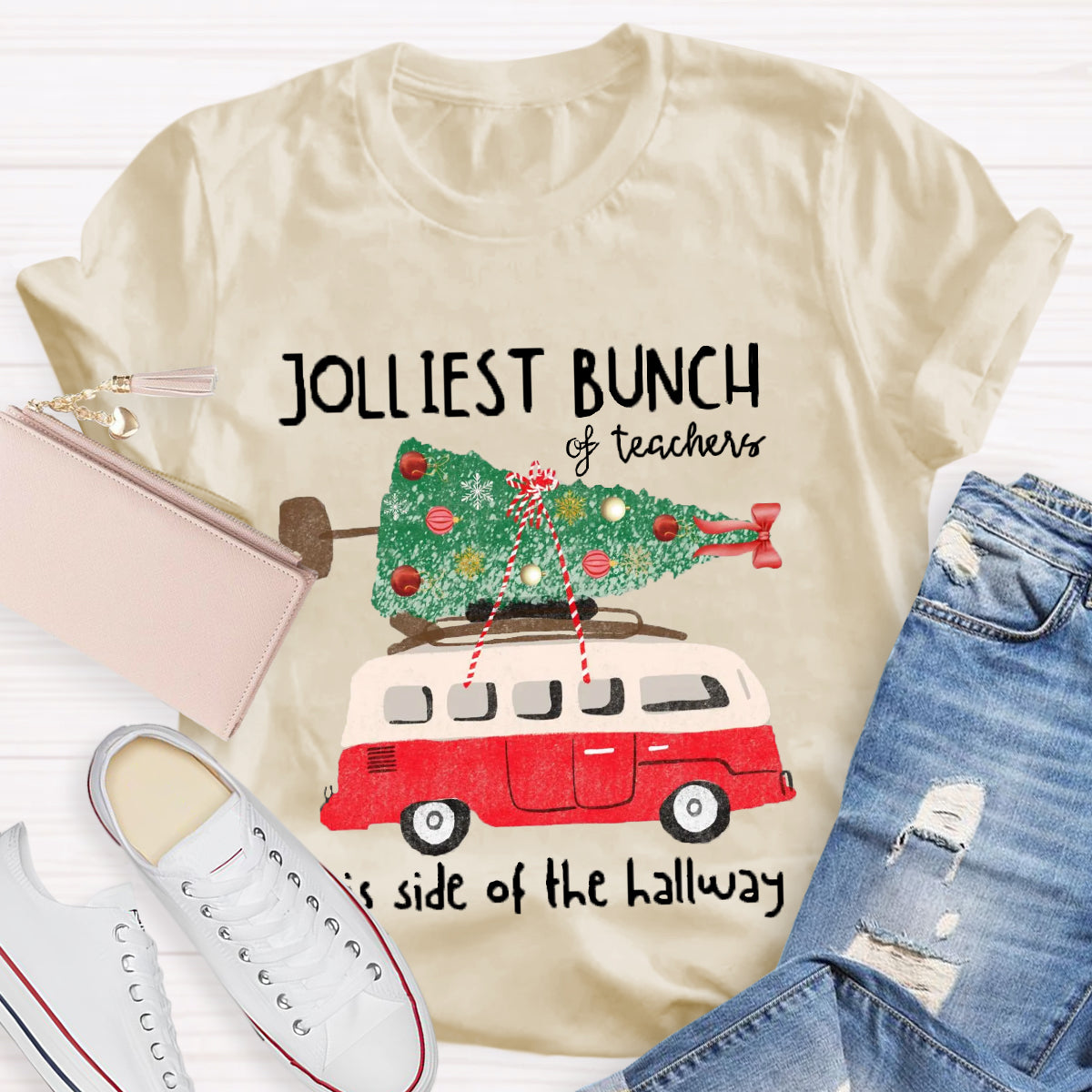 Jolliest Bunch Of Teachers This Side Of The Hallway  T-Shirt