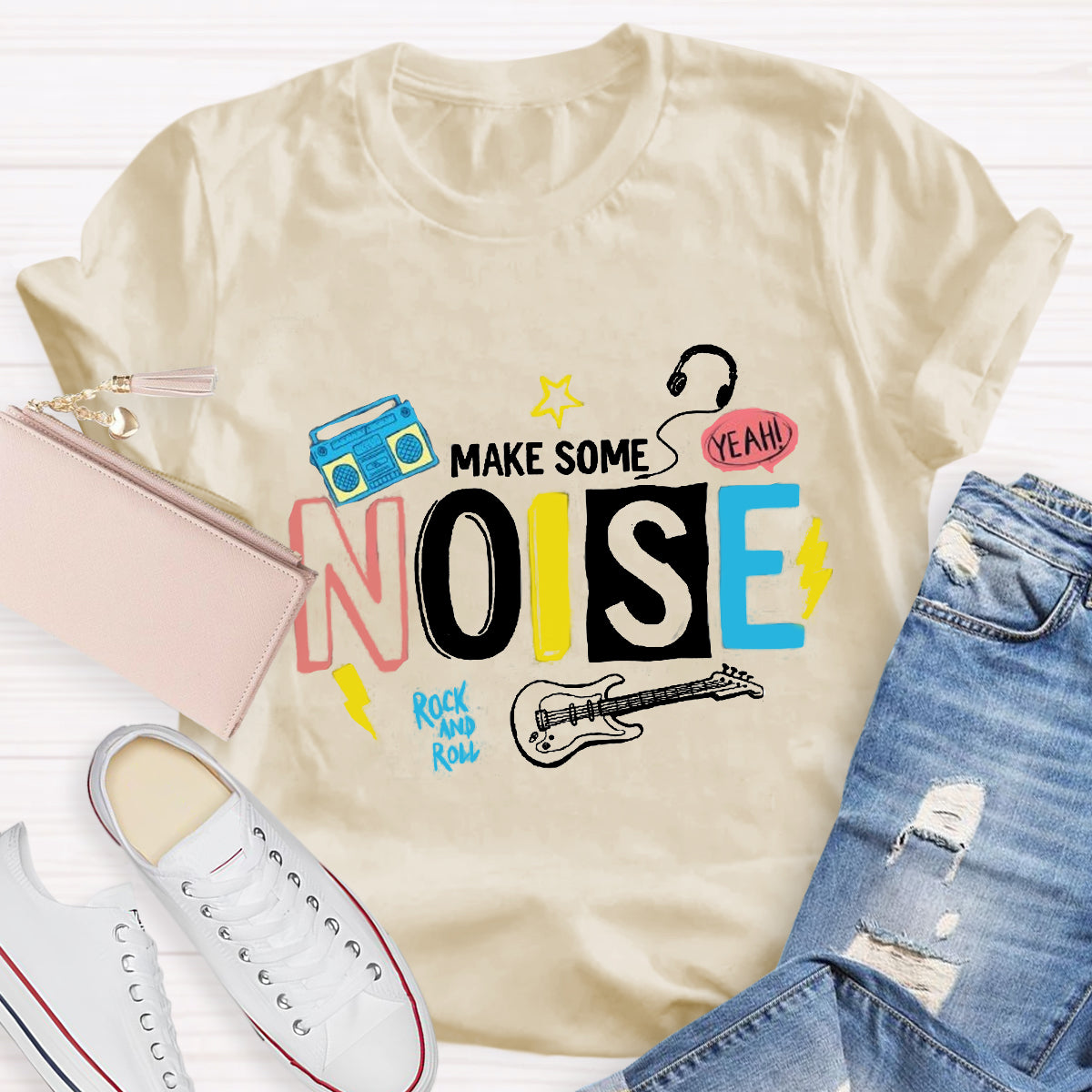 Make Some Noise Music Teacher T-Shirt