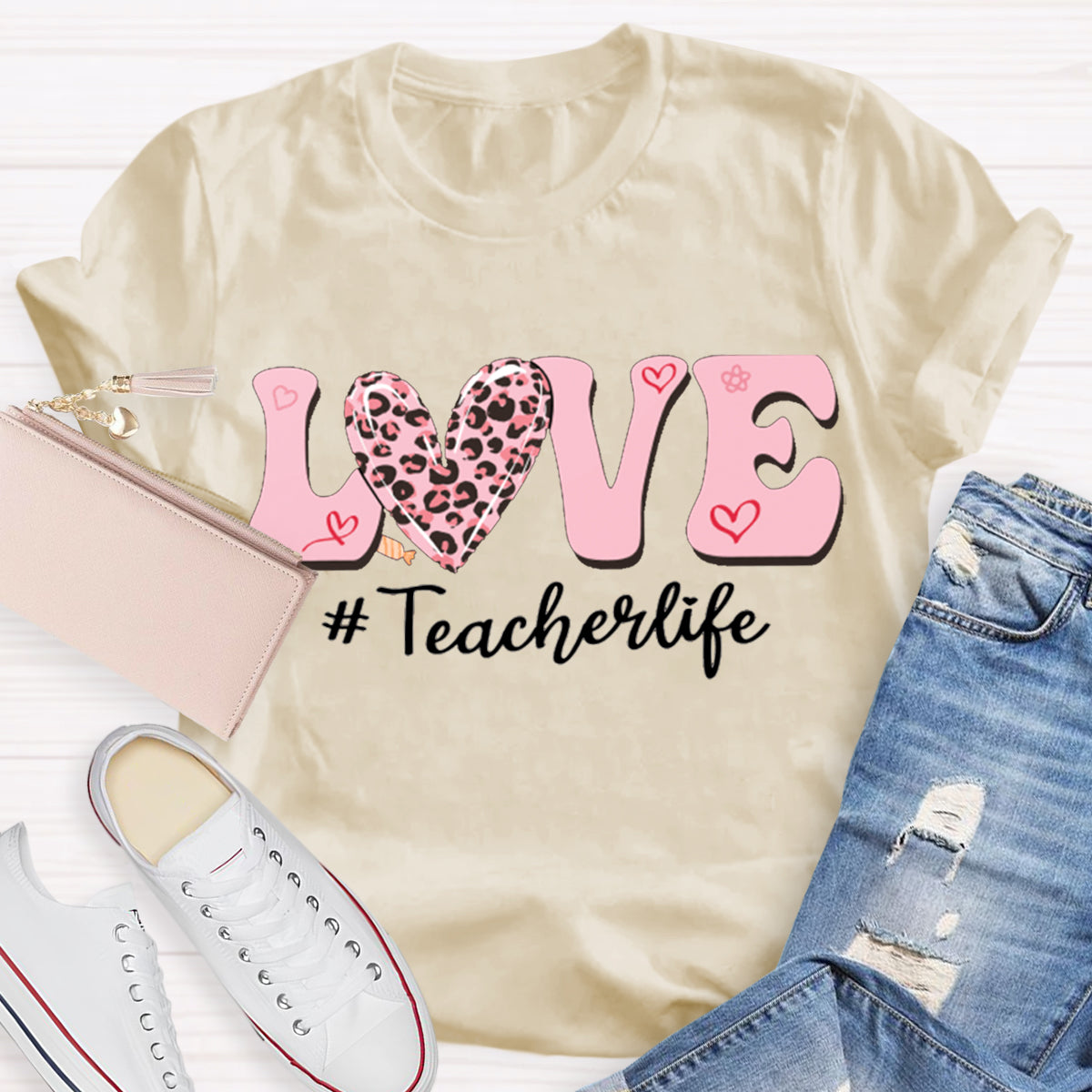 Love Valentine's Day Teacher T-Shirt