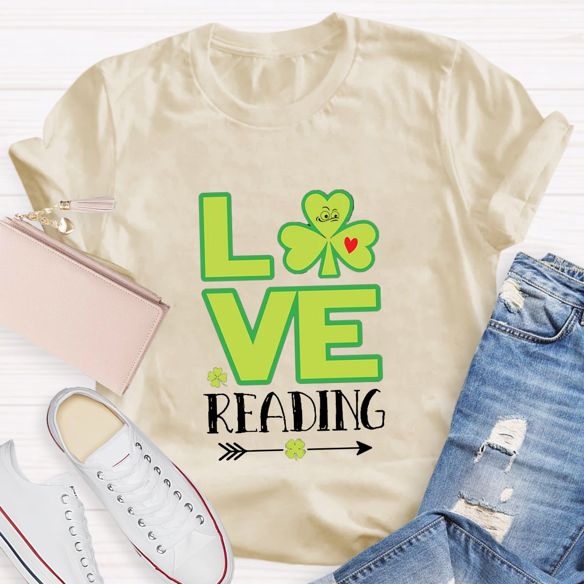 Love Reading Funny St Patricks Day T-Shirt