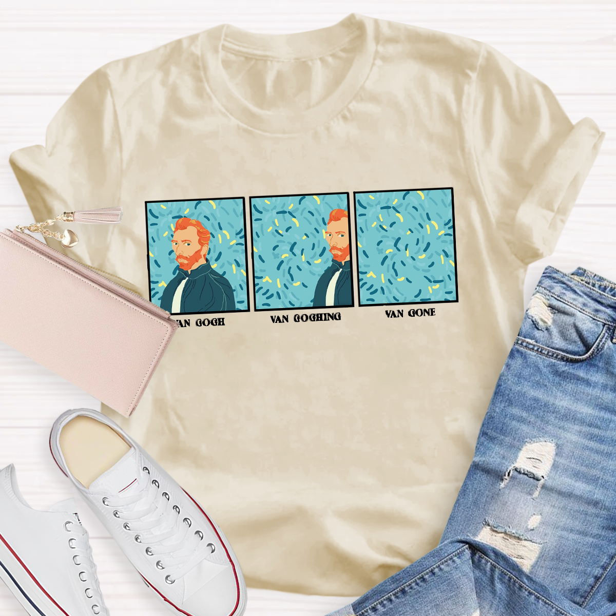 Van Gogh Van Going Van Gone Art Teacher T-Shirt