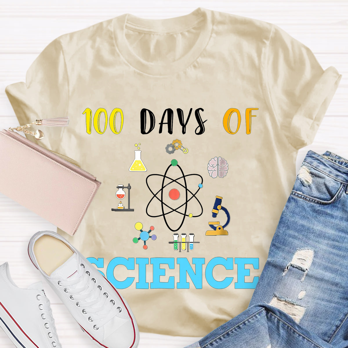 100 Days Of Science Teacher T-Shirt