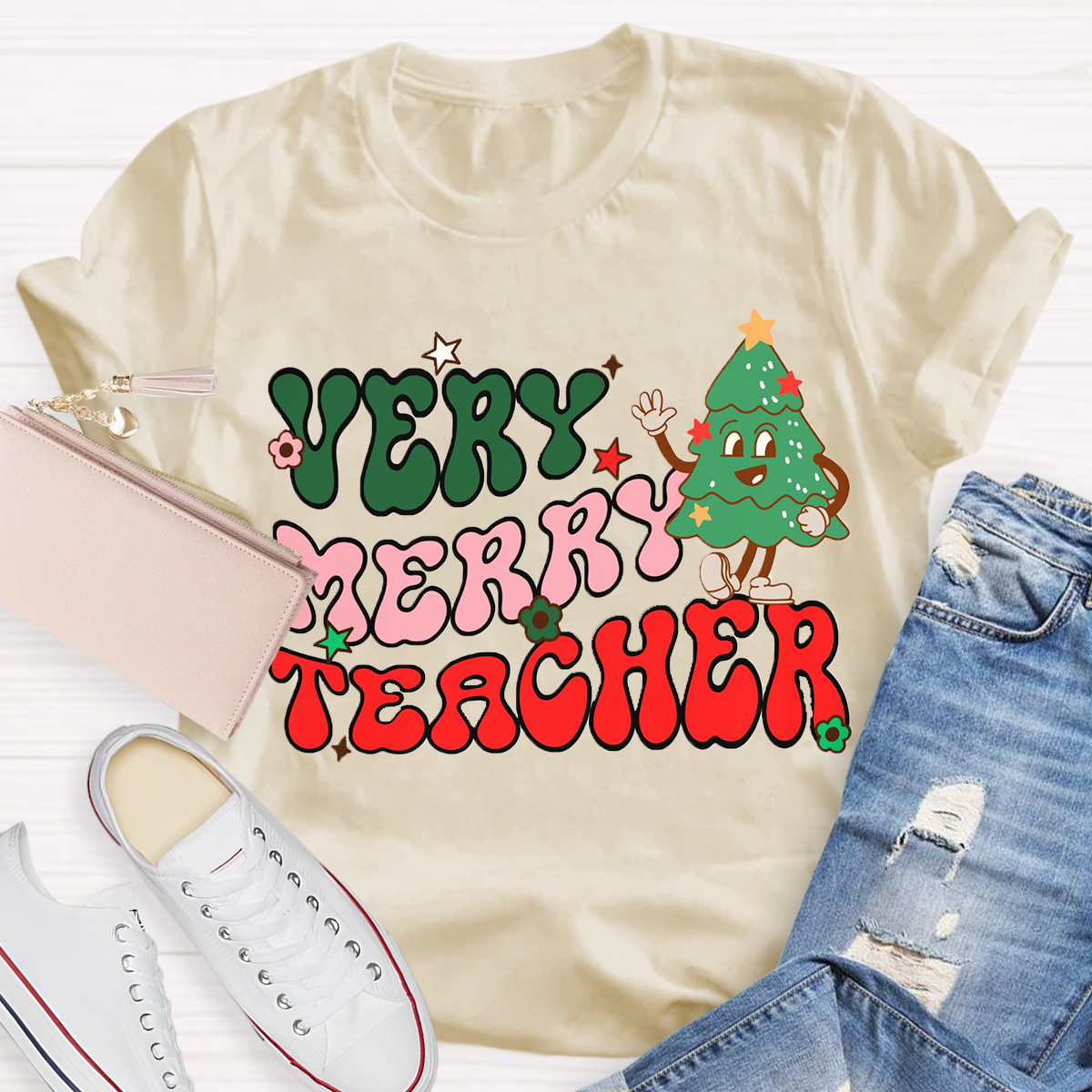 Very Merry Teacher T-Shirt