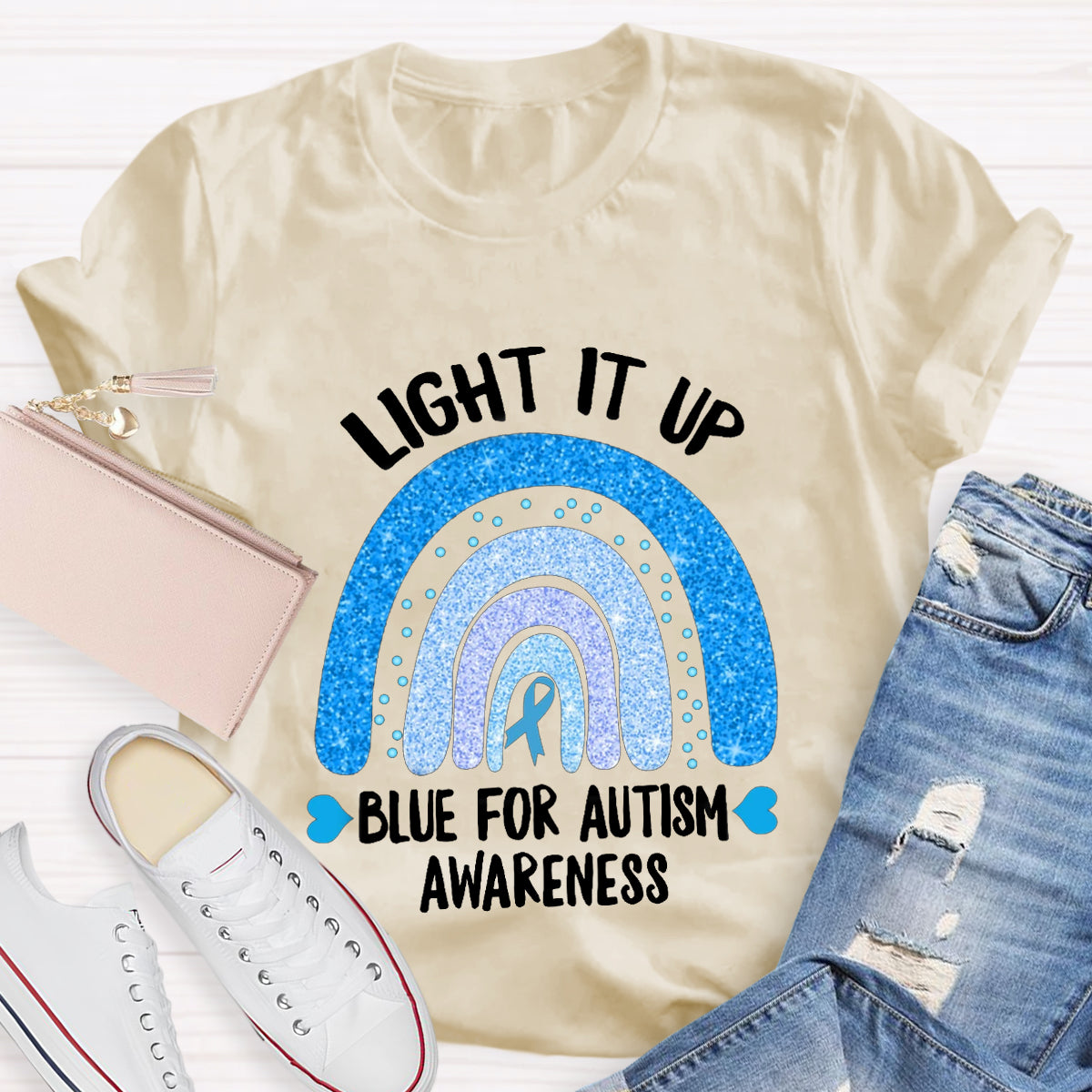 Light It Up Blue For Autism T-Shirt