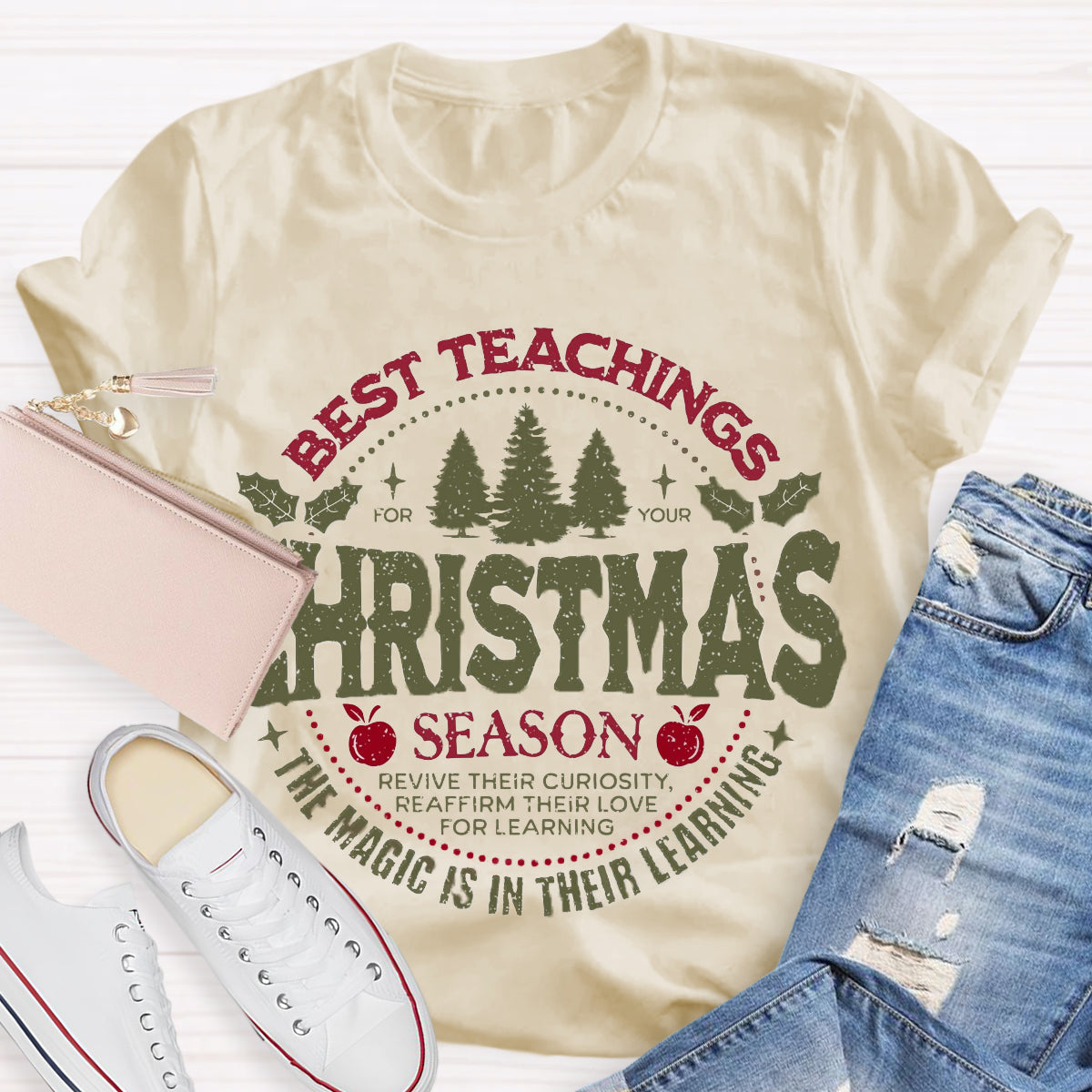 Best Teacher Christmas Season T-Shirt