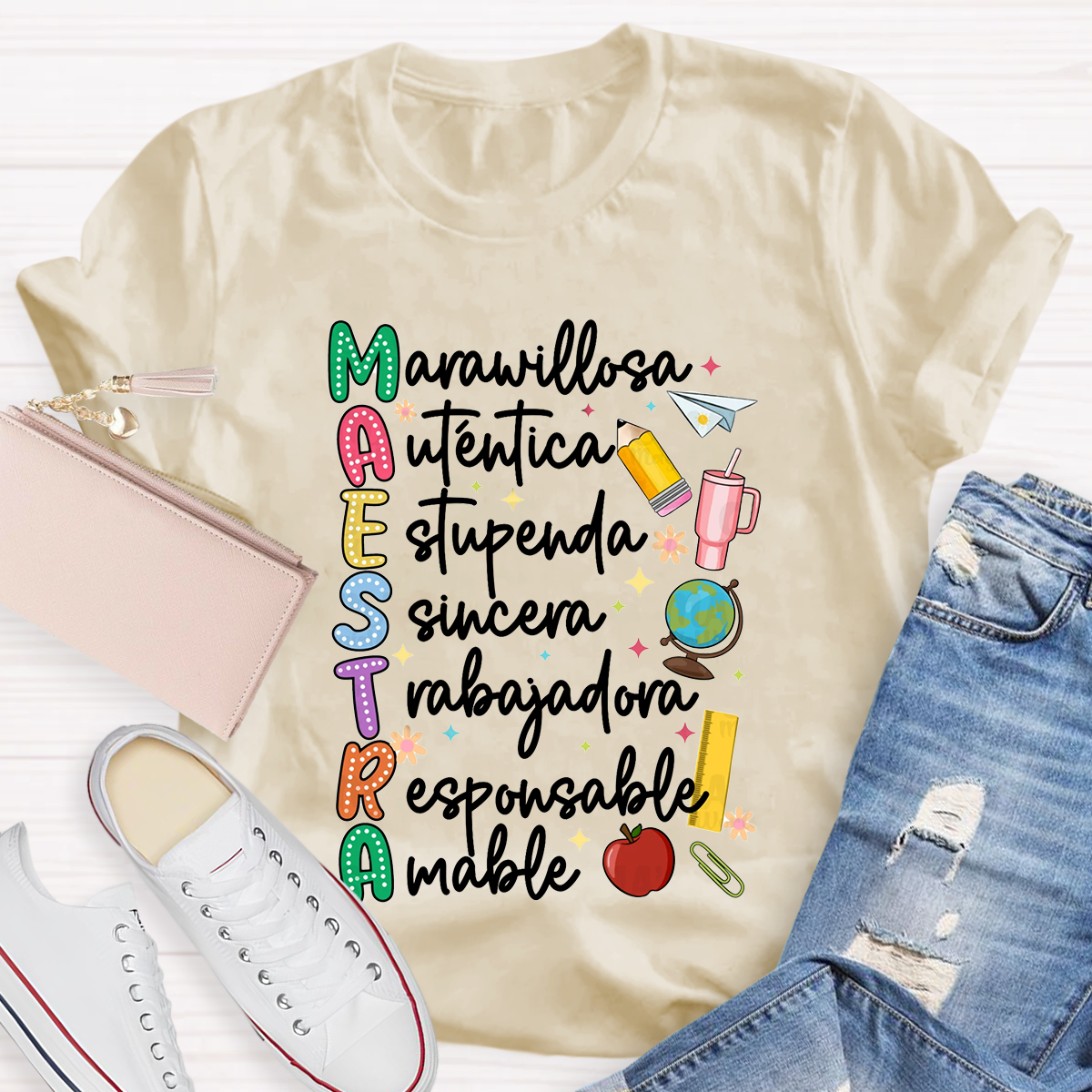 Maestra Dual Language Teacher T-Shirt