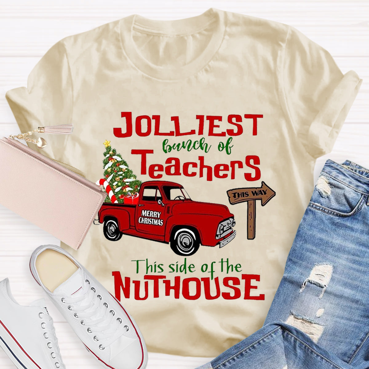 Jolliest Bunch of Teachers Teacher T-Shirt