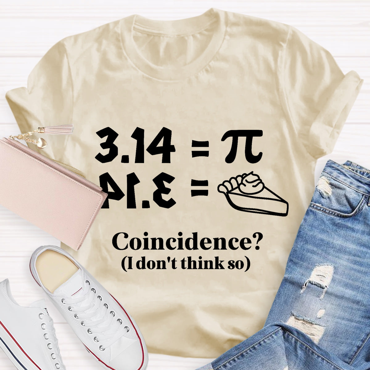 Pi Equals Pie Funny Math Teacher T-Shirt