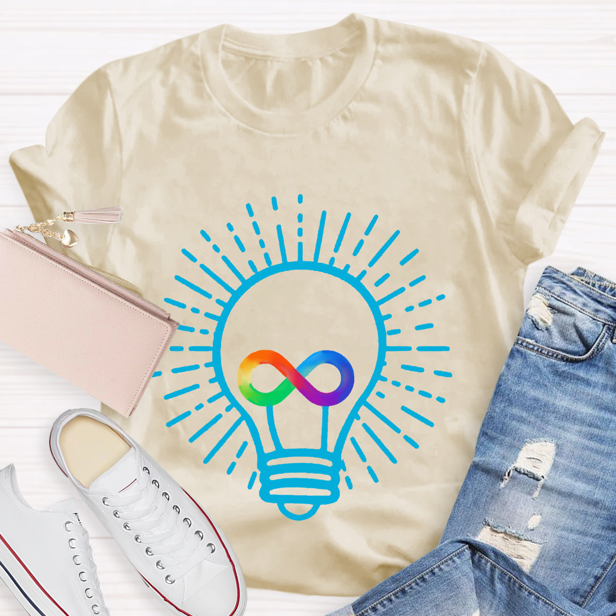 Let Your Light Shine Infinity Symbol T-Shirt