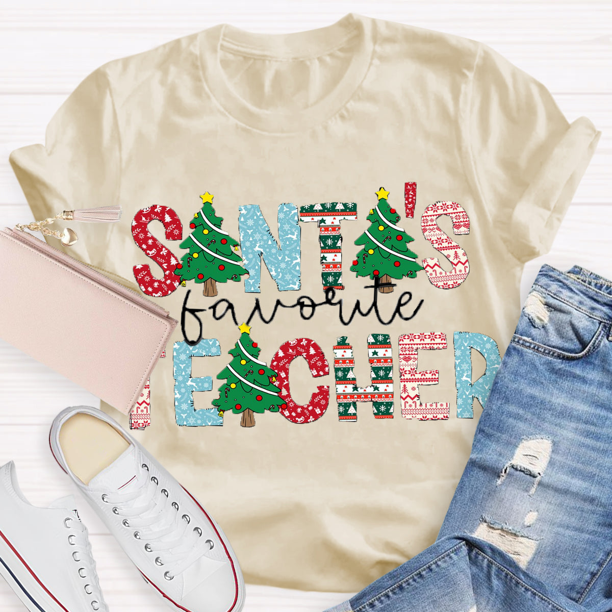 Santa's Favorite Teacher T-Shirt