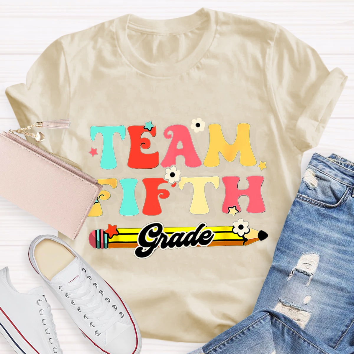 Personalized Grade Teacher Team T-Shirt