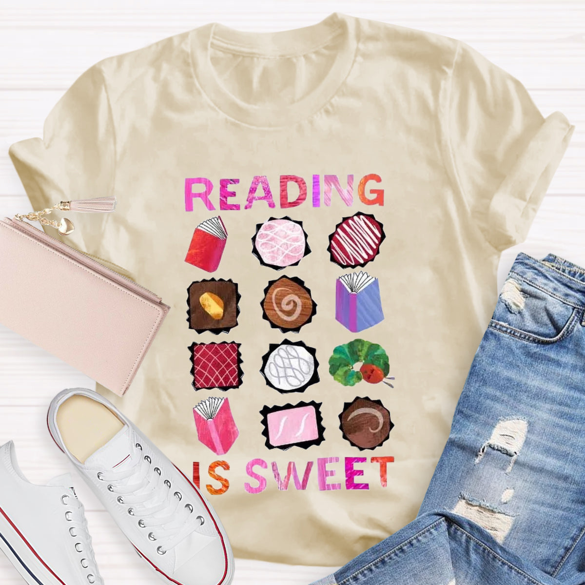 Reading Is Sweet Teacher T-Shirt