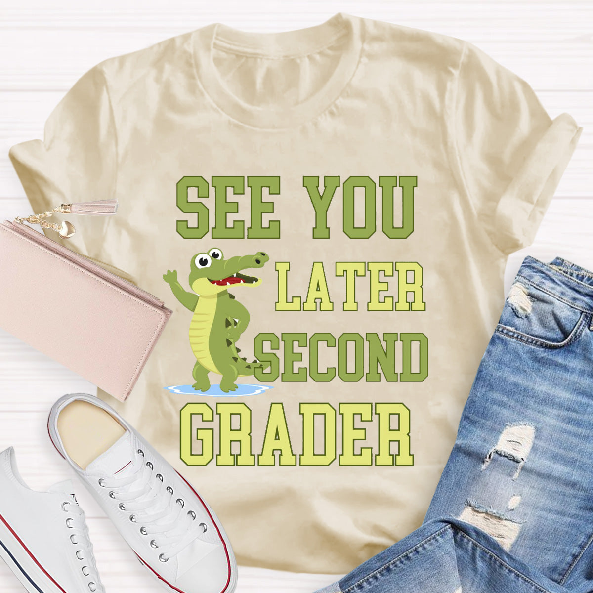 Personalized Grade See You Later Second Grader Teacher T-Shirt