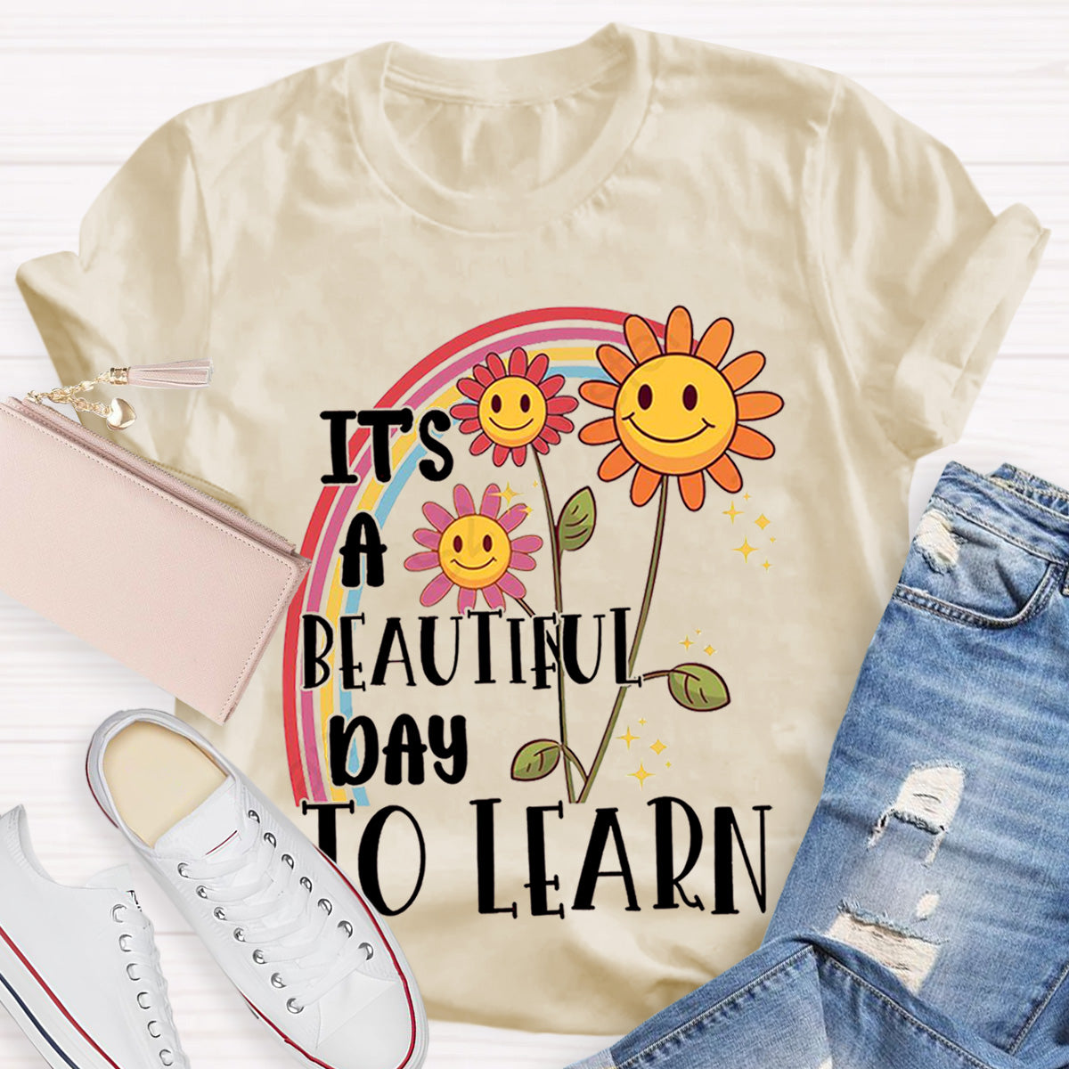 I's A Beautiful Day To Learn Teacher T-Shirt