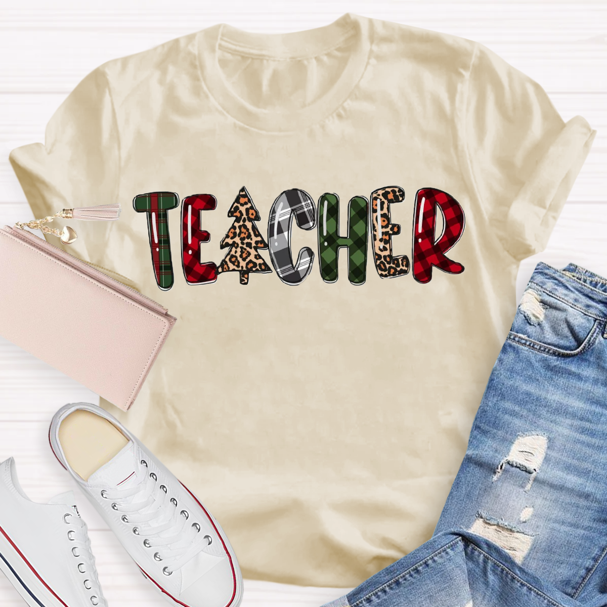 Christmas Tree Teacher T-Shirt