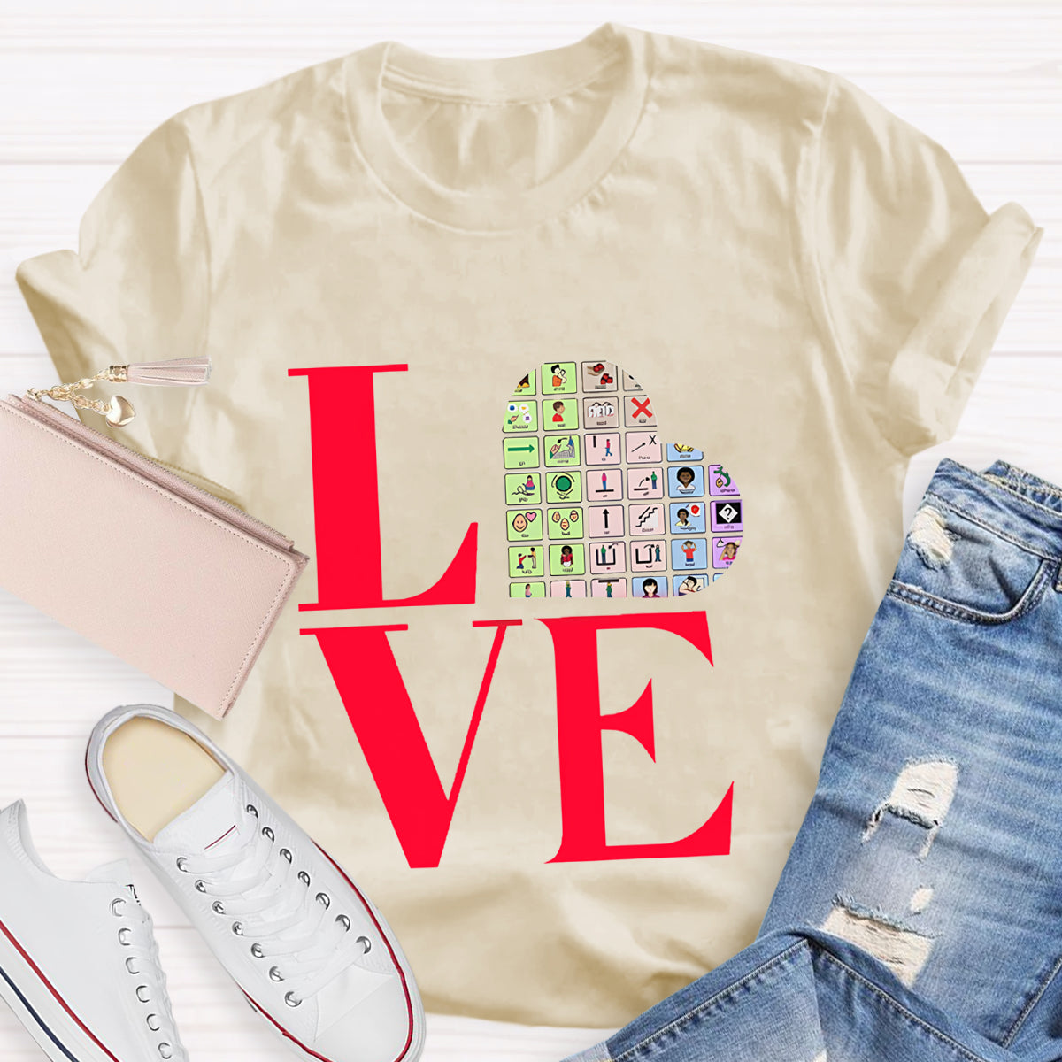 Valentine's AAC for Speech Therapist Teacher T-Shirt