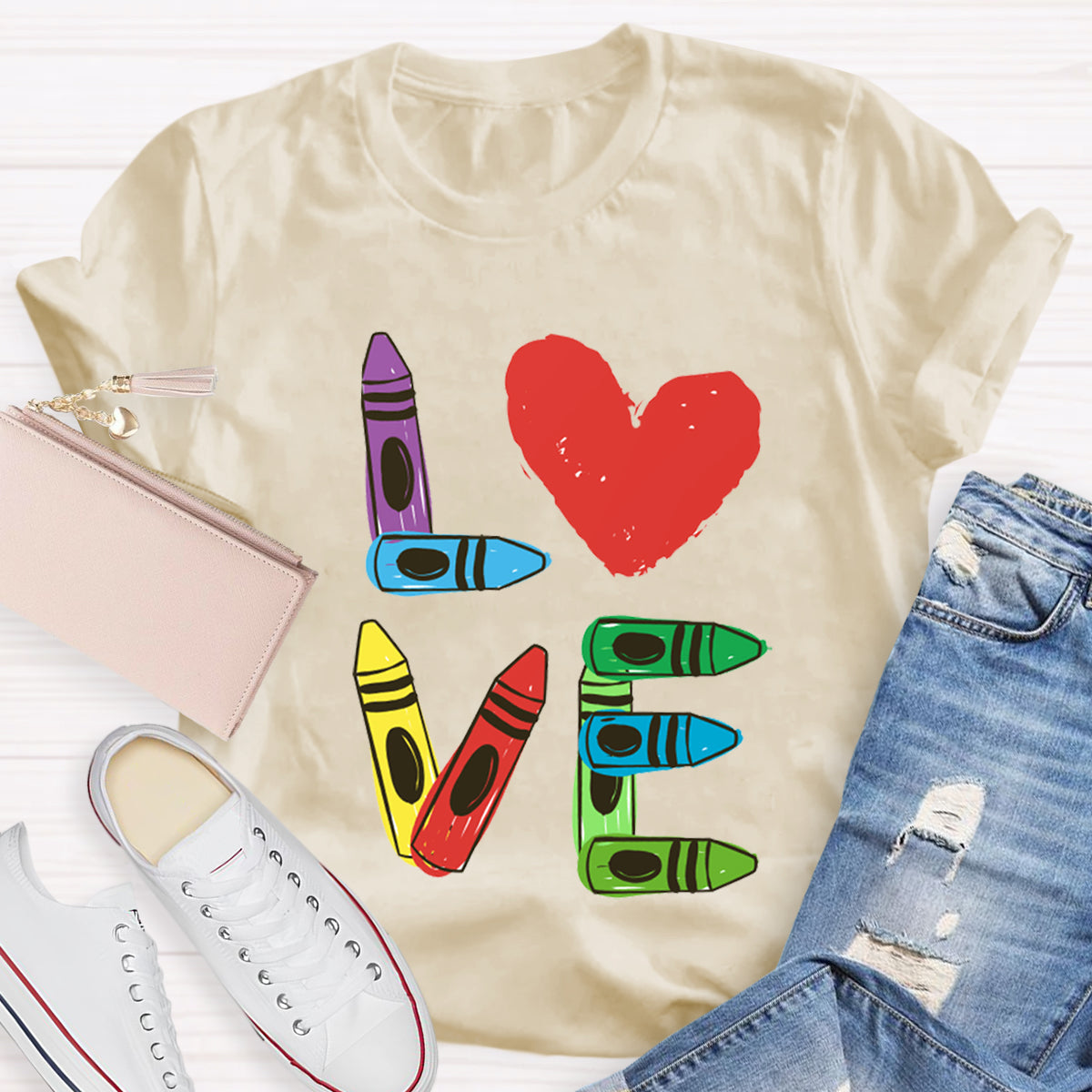 Love Heart Teacher T-Shirt