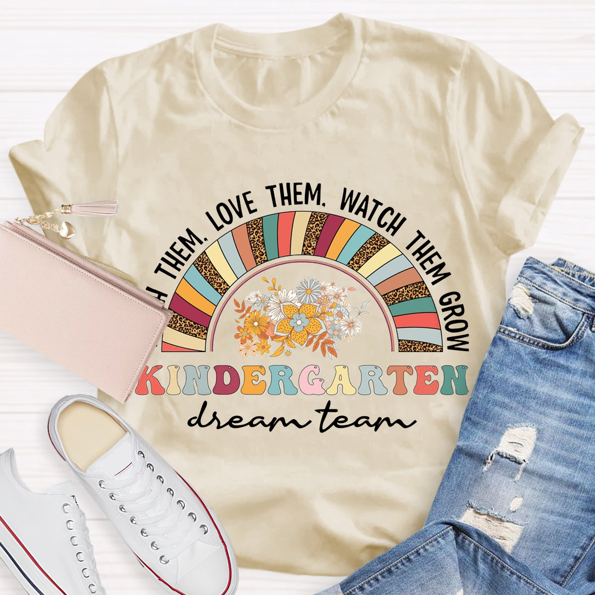 Personalized Grade Dream Team Teach Them Love Them T-Shirt