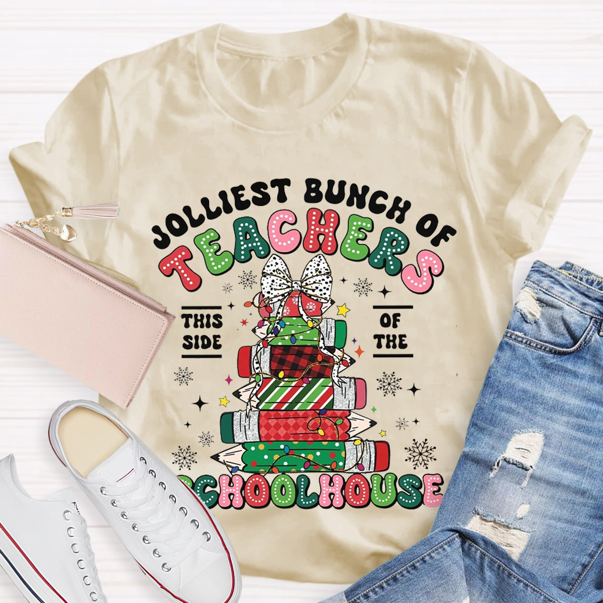 Jolliest Bunch of Teachers Teacher T-Shirt