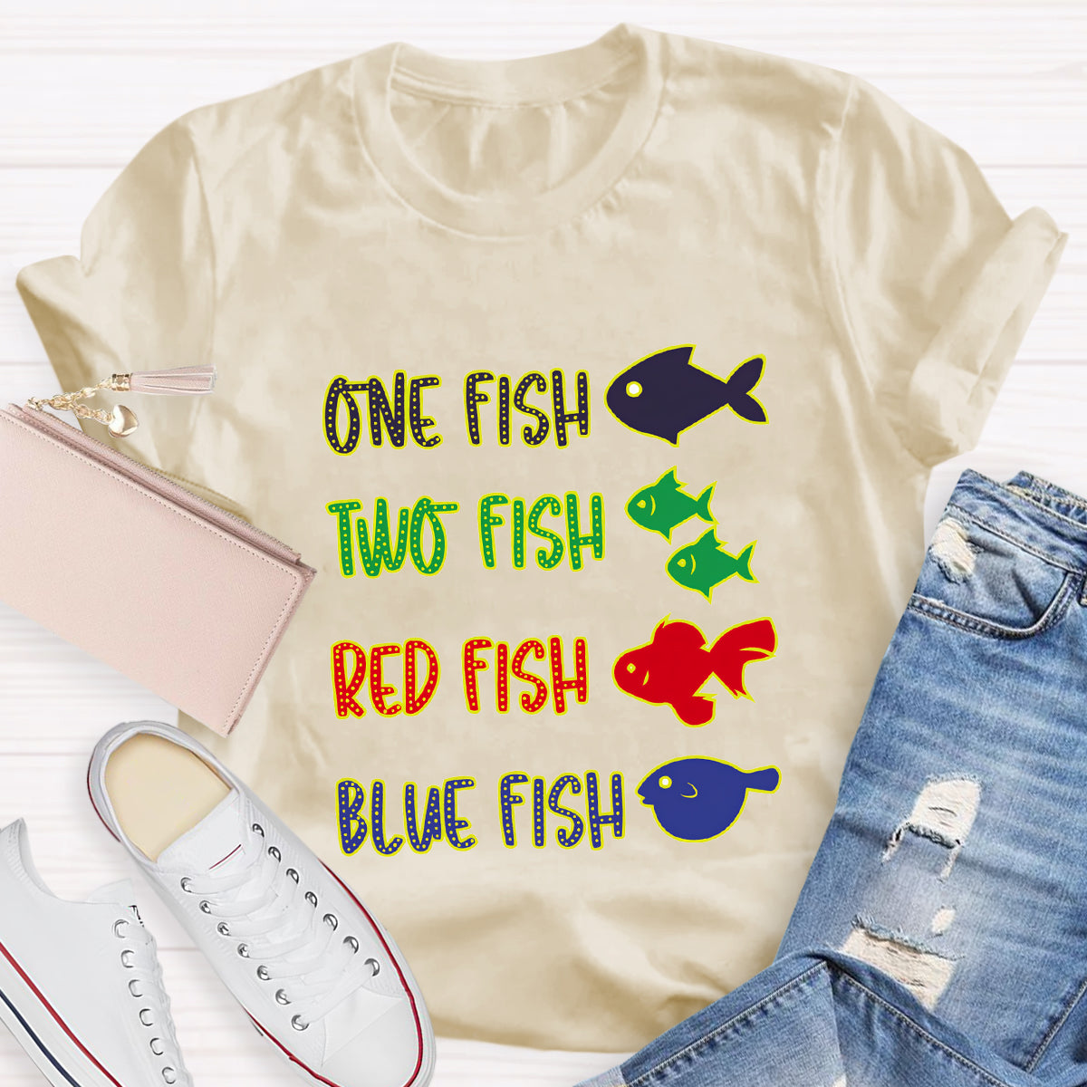 One Fish Two Fish Red Fish Blue Fish T-Shirt