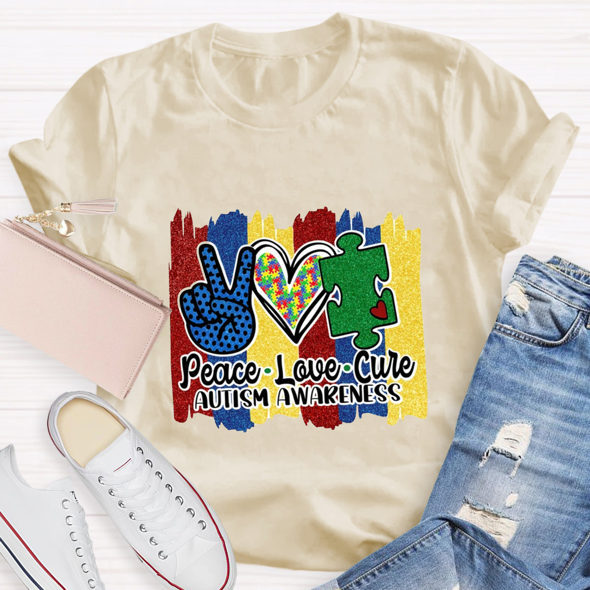 Peace Love Cure T-Shirt