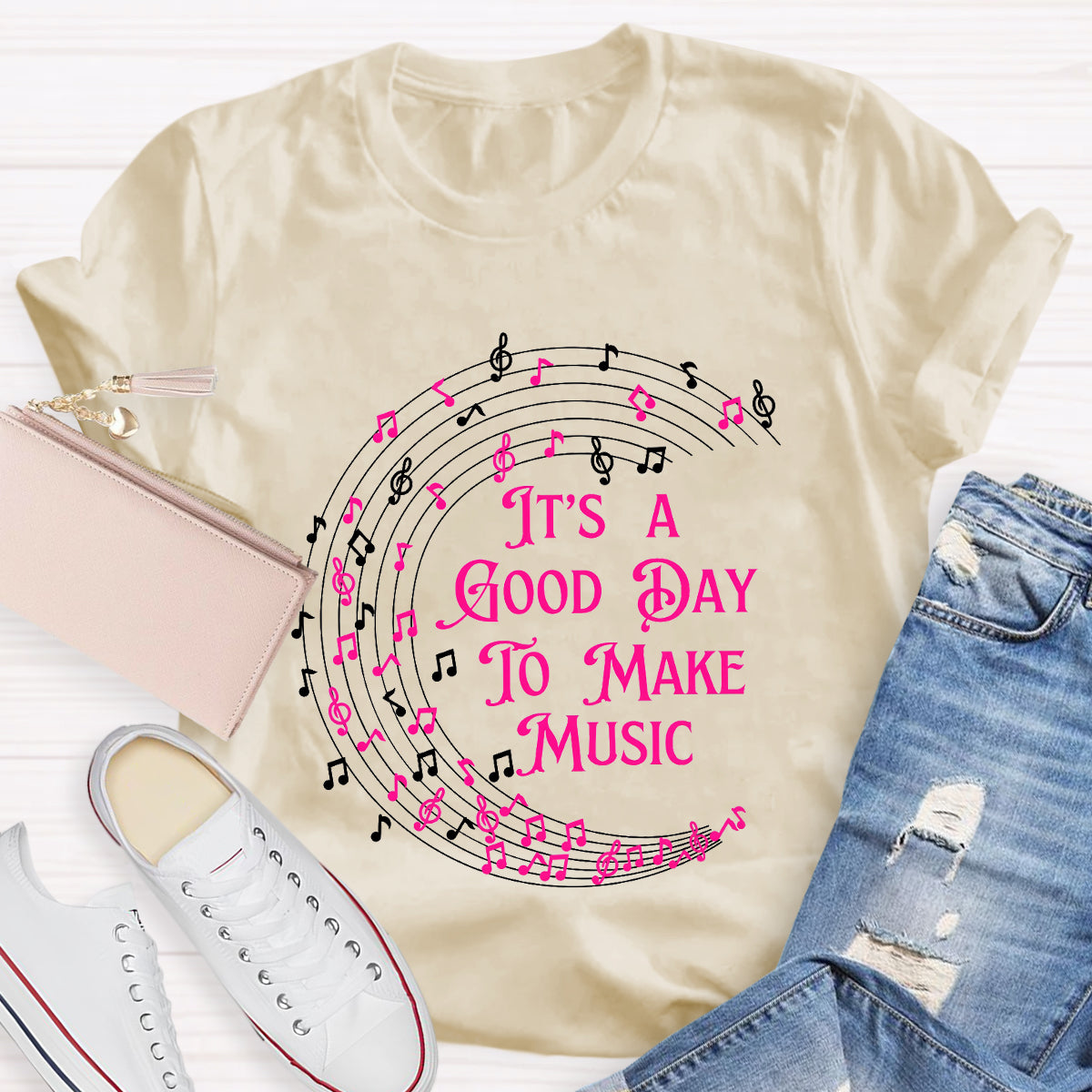 Musical Melody It's A Good Day To Make Music Teacher T-Shirt